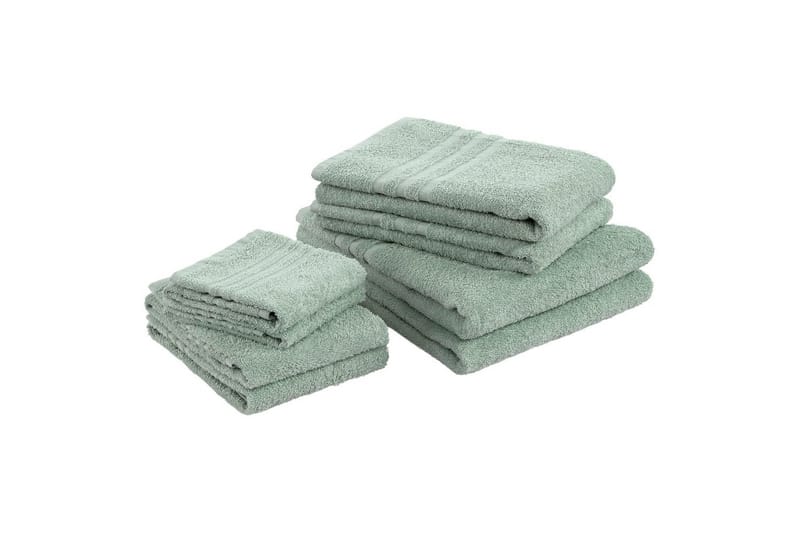 Håndklæde Basis Frotté - Grøn - Tekstiler - Badetekstiler - Håndklæder