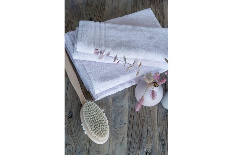 Håndklæde Basis Frotté - Hvid - Tekstiler - Badetekstiler - Håndklæder