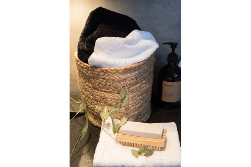 Håndklæde Basis Frotté - Sort - Tekstiler - Badetekstiler - Håndklæder