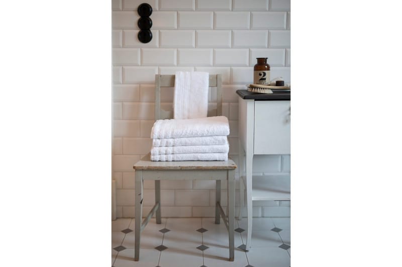 Håndklæde Corfu Hvid - 50 x 70 cm - Tekstiler - Badetekstiler - Håndklæder