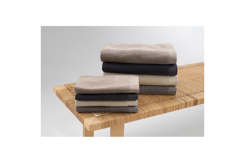 Håndklæde Enzo 50 x 70 cm - Brun - Tekstiler - Badetekstiler - Håndklæder