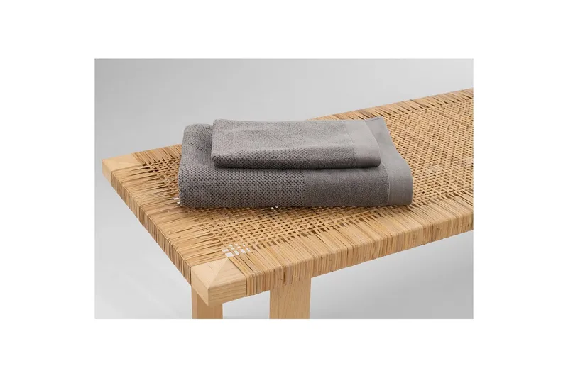 Håndklæde Enzo 50 x 70 cm - Grå - Tekstiler - Badetekstiler - Håndklæder