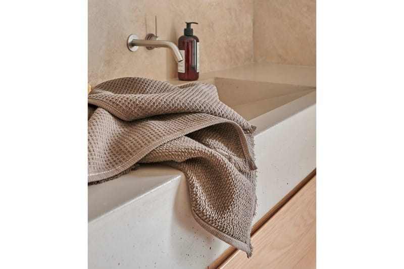 Håndklæde Haze 50 x 70 cm - Brun - Tekstiler - Badetekstiler - Håndklæder