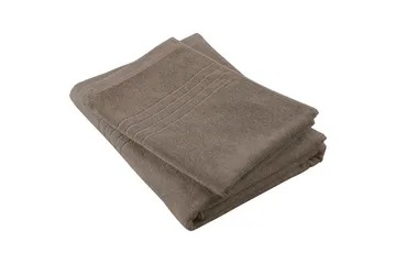 Håndklæde Helle 50 x 70 cm - Brun - Tekstiler - Badetekstiler - Håndklæder