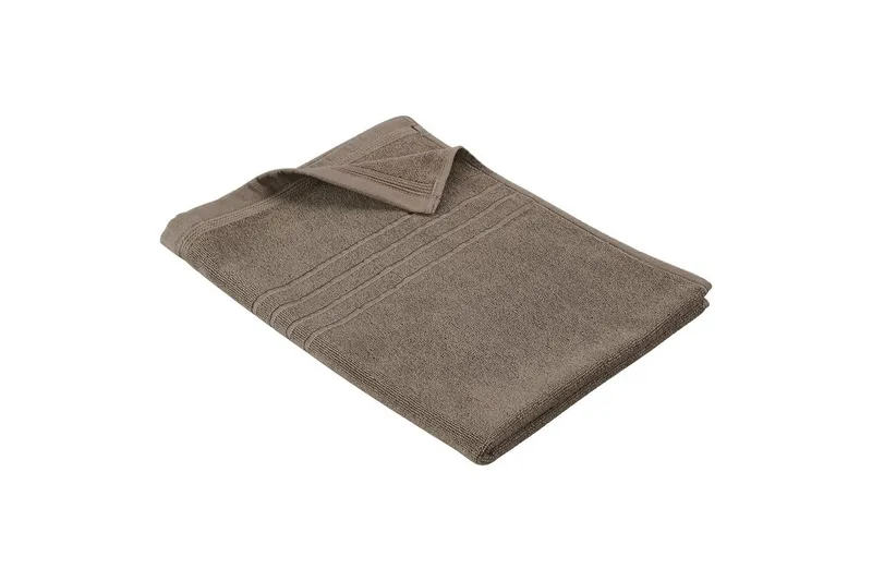 Håndklæde Helle 50 x 70 cm - Brun - Tekstiler - Badetekstiler - Håndklæder