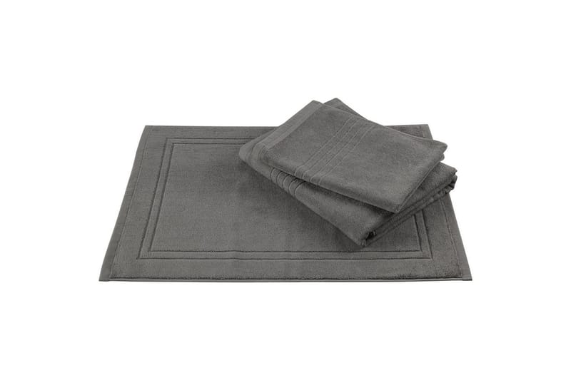 Håndklæde Helle 50 x 70 cm - Grå - Tekstiler - Badetekstiler - Håndklæder