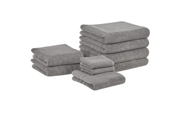 Håndklæde Mitiaro sæt á 9 Grå