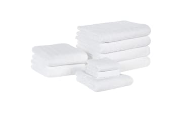 Håndklæde Mitiaro sæt á 9 Hvid