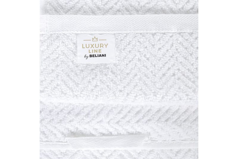 Håndklæde Mitiaro sæt om 2 Hvid - Hvid - Tekstiler - Badetekstiler - Badehåndklæder