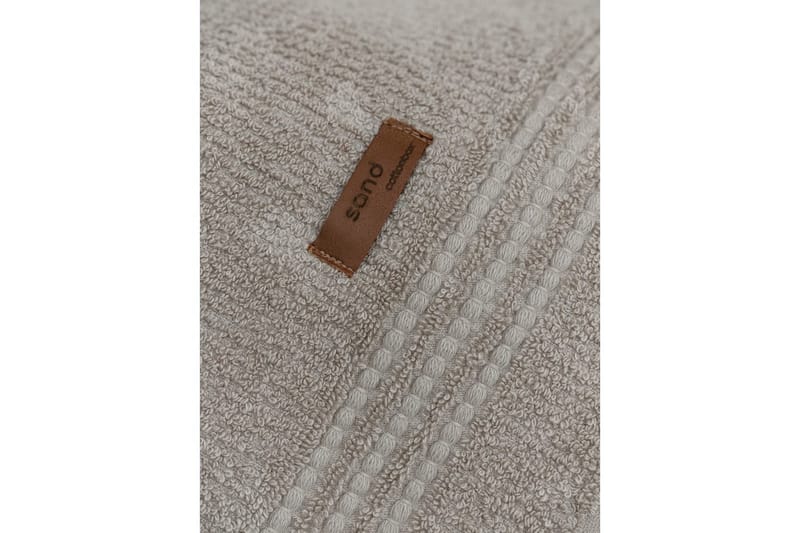 Håndklædesæt (3 stykker) Velvære Beige - Beige - Tekstiler - Badetekstiler - Håndklæder