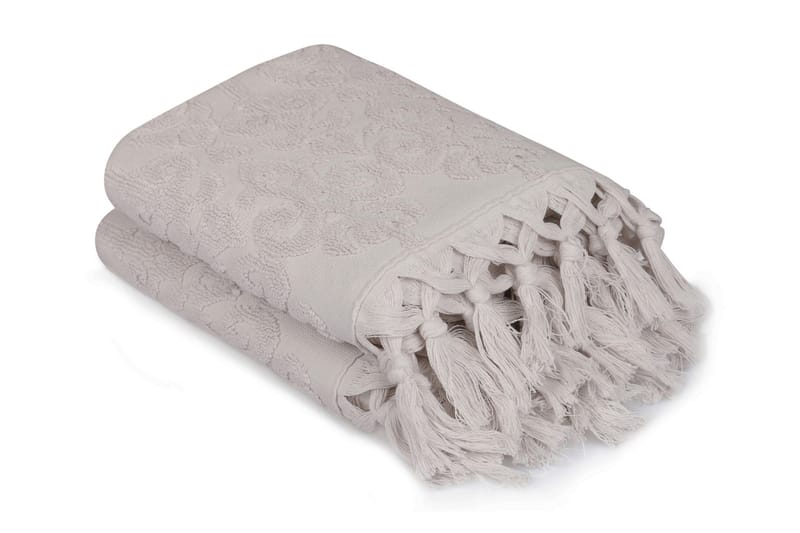 aheser Håndklæde 50x90 cm 2-pak - Sand - Håndklæder
