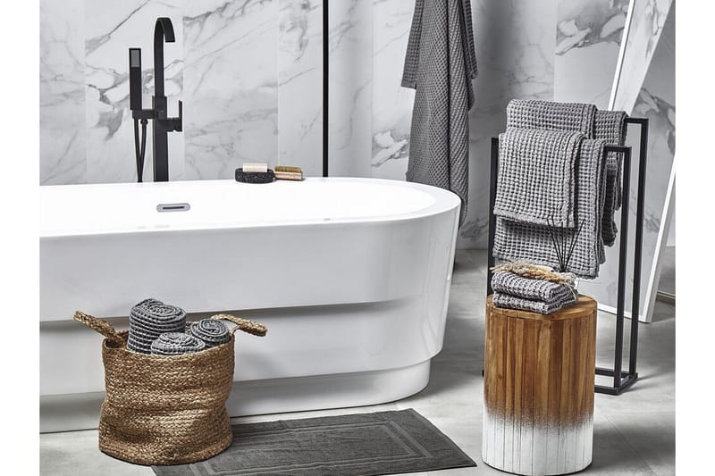 Areora Håndklædesæt 11stk - Grå - Tekstiler - Badetekstiler - Håndklæder