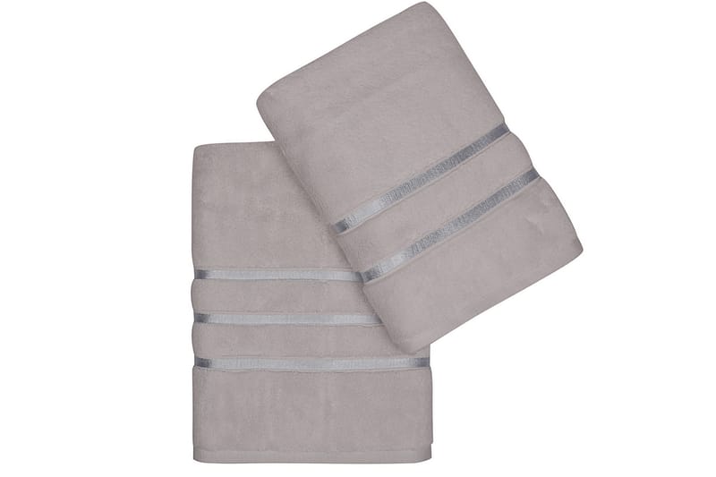 Ashburton Håndklæde 2-pak - Lysegrå - Håndklæder