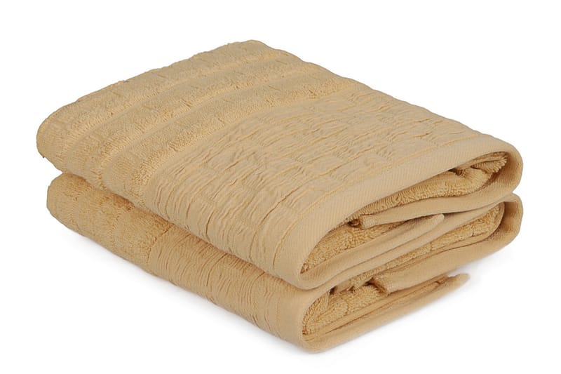 Ashburton Håndklæde 2-pak - Gul - Håndklæder