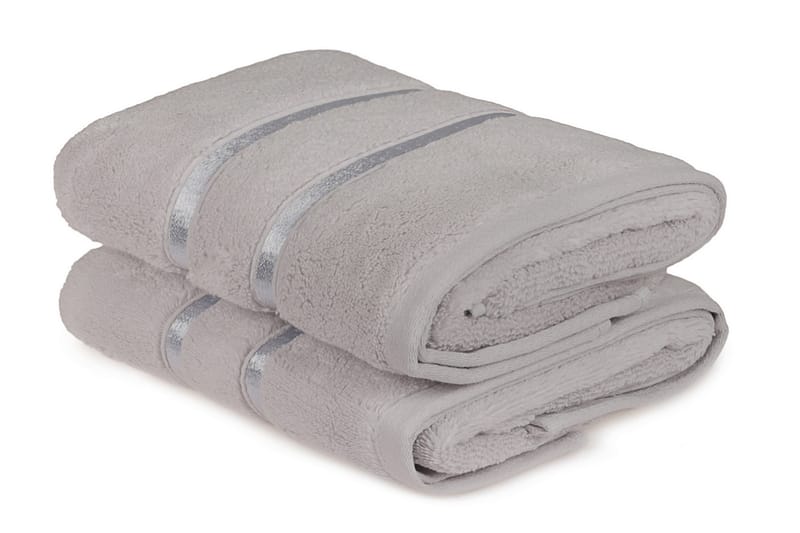 Ashburton Håndklæde 2-pak - Lysegrå - Håndklæder