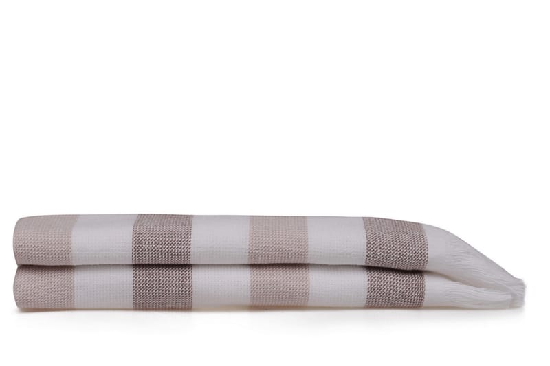 Ashburton Håndklæde 2-pak - Brun/Hvid - Håndklæder