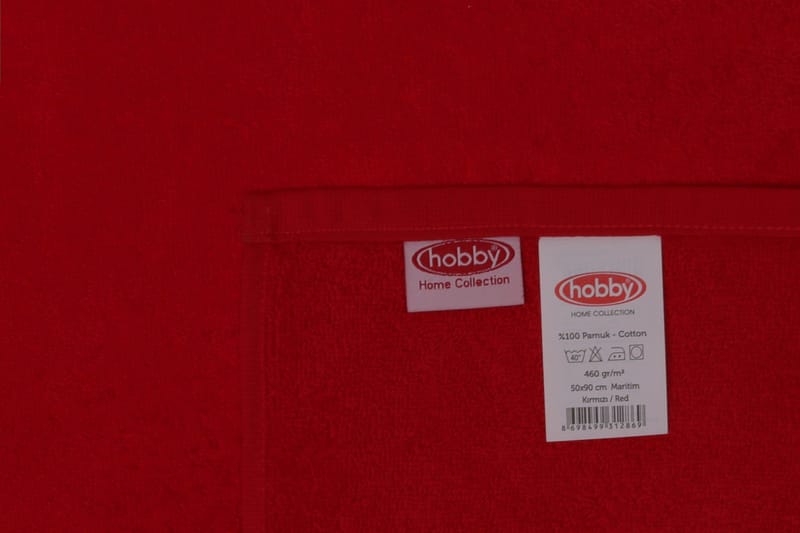 Ashburton Håndklæde 4-pak - Rød/Grå/Turkis/Blå - Tekstiler - Badetekstiler - Håndklæder