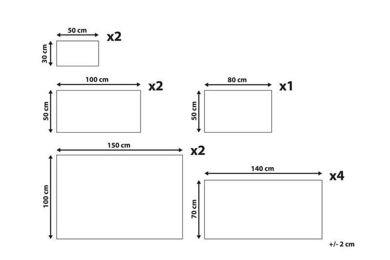 Atai Håndklædesæt 11stk - Hvid - Tekstiler - Badetekstiler - Håndklæder