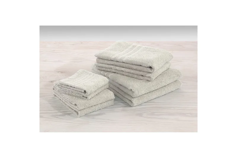 Gæstehåndklæde Basis Frotté - Sand - Tekstiler - Badetekstiler - Håndklæder