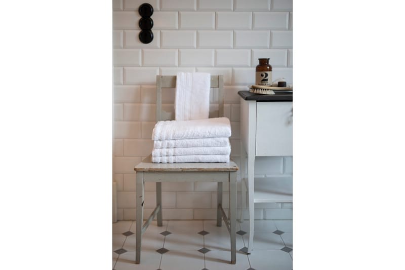 Håndklæde Corfu Hvid - 70 x 140 cm - Tekstiler - Badetekstiler - Håndklæder