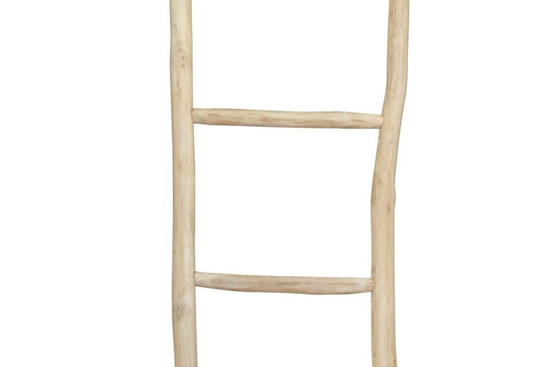 Håndklædestige Med 5 Trin Teak 45 X 150 Cm Naturfarvet - Brun - Tekstiler - Badetekstiler - Håndklæder