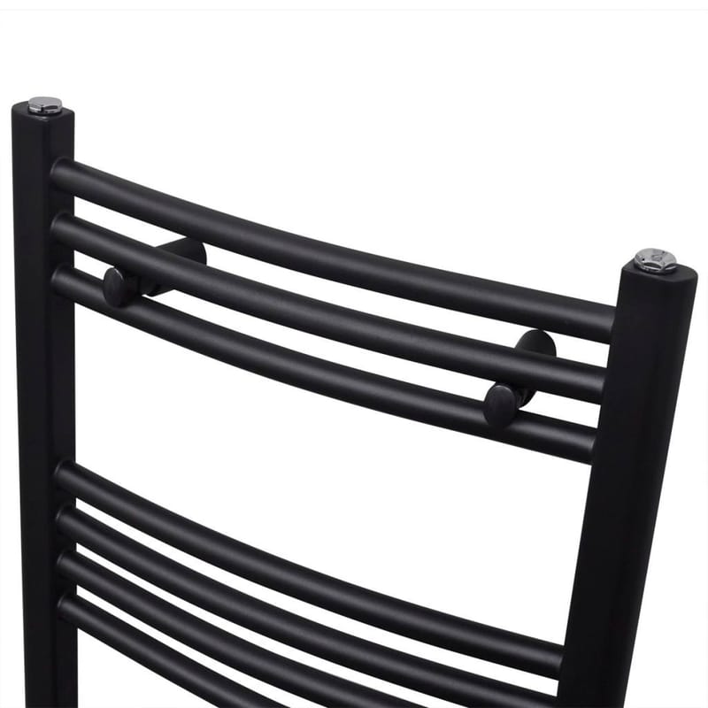 Håndklædetørrer til badeværelset centralvarme 480x480 mm - Sort - Tekstiler - Badetekstiler - Håndklæder
