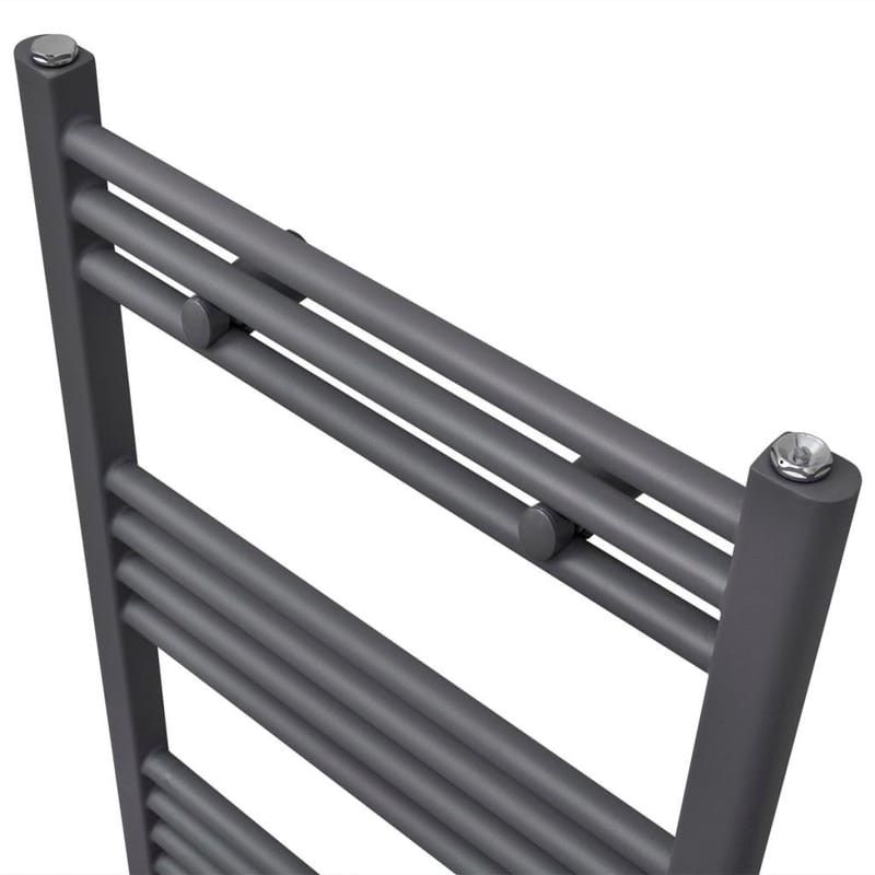 Håndklædetørrer til badeværelset centralvarme 600x1160 mm - Grå - Tekstiler - Badetekstiler - Håndklæder