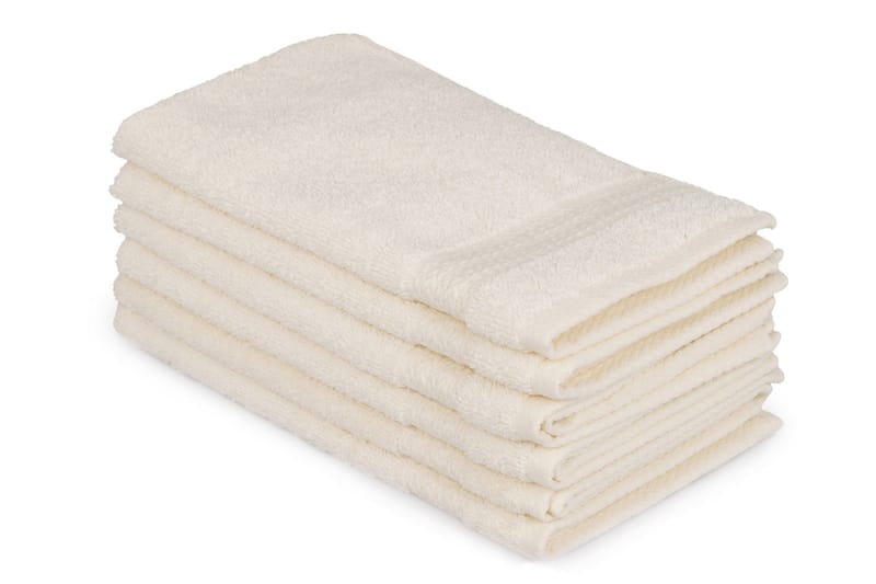 Hobby Håndklæde 30x50 cm 6-pak, Creme