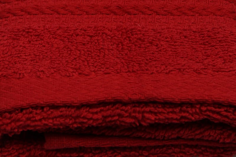 Hobby Håndklæde 30x50 cm - Rød - Håndklæder