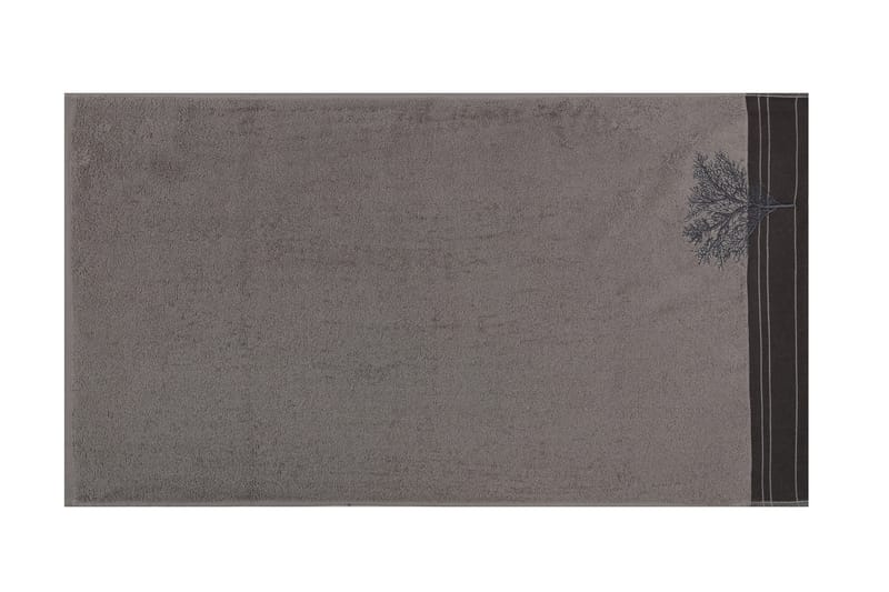 Hobby Håndklæde 50x90 cm 2-pak - Grå/Mørkegrå - Håndklæder