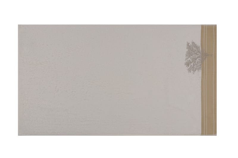 Hobby Håndklæde 50x90 cm 2-pak - Creme/Hvid - Håndklæder