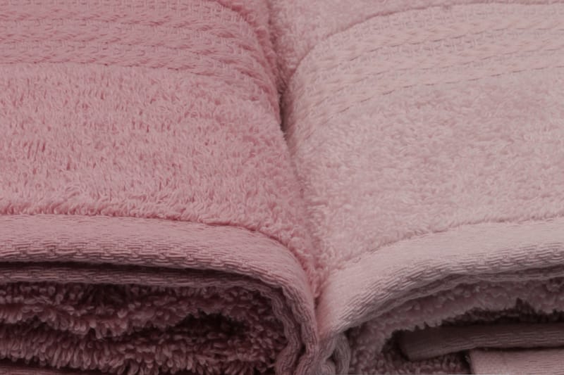 Hobby Håndklæde 50x90 cm 4-pak - Lys Lyserød/Creme - Tekstiler - Badetekstiler - Håndklæder