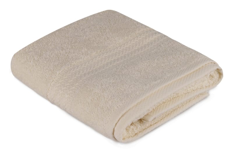 Hobby Håndklæde 50x90 cm - Creme - Tekstiler - Badetekstiler - Håndklæder