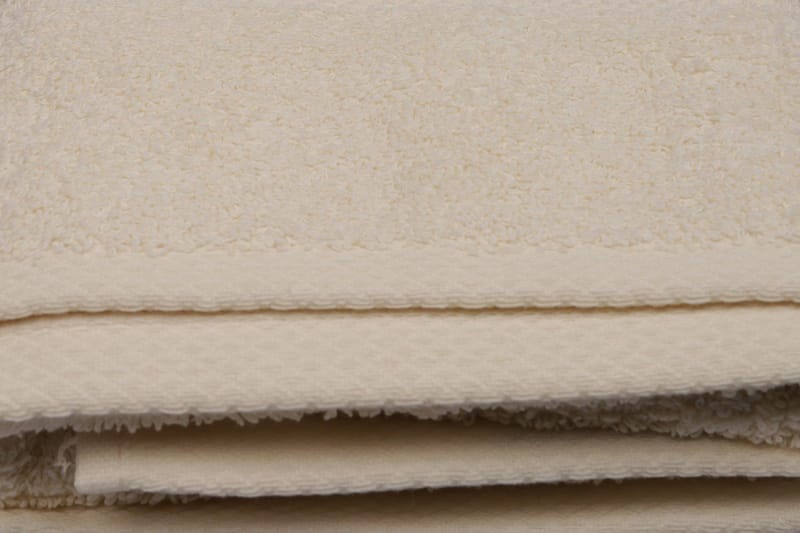 Hobby Håndklæde 50x90 cm - Creme - Tekstiler - Badetekstiler - Håndklæder