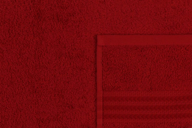 Hobby Håndklæde 50x90 cm - Rød - Tekstiler - Badetekstiler - Håndklæder