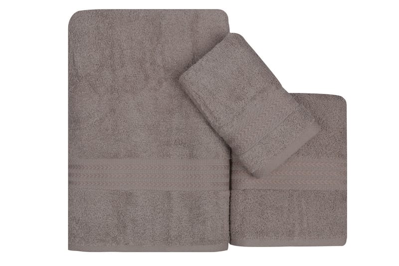 Hobby Håndklæde Sæt med 3 - Grå - Tekstiler - Badetekstiler - Håndklæder