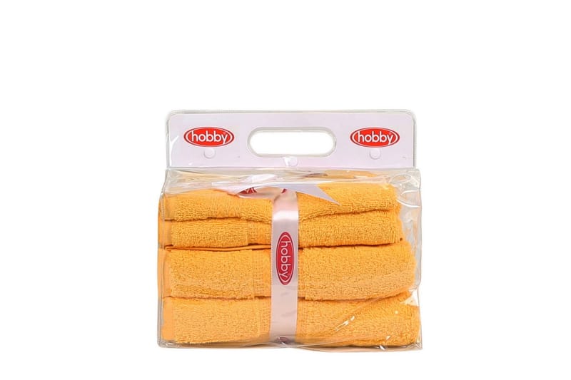 Hobby Håndklæde Sæt med 3 - Mørkegul - Tekstiler - Badetekstiler - Håndklæder