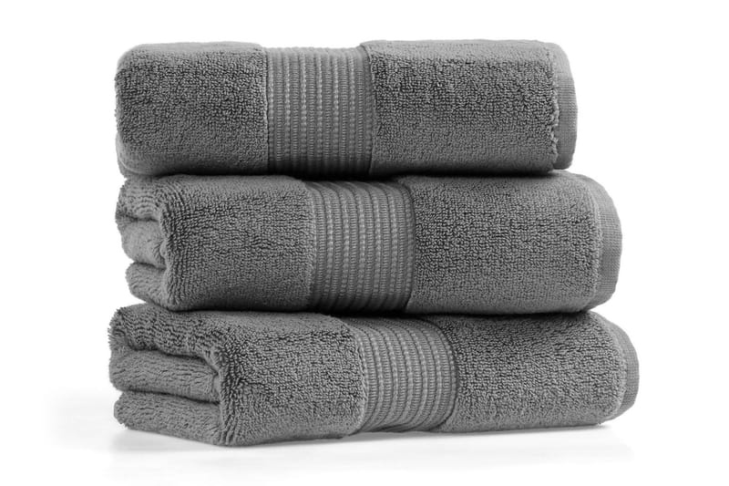 Morghyn Håndklæde - Mørkegrå - Badehåndklæder - Strandhåndklæde & strandlagen