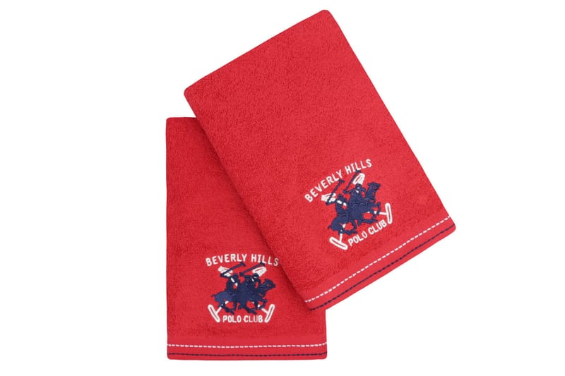 Tarilonte Håndklæde 2-pak - Rød - Håndklæder