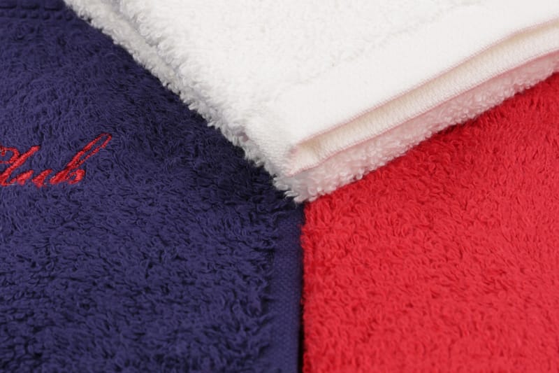 Tarilonte Håndklæde 3-pak - Rød/Hvid/Blå - Håndklæder