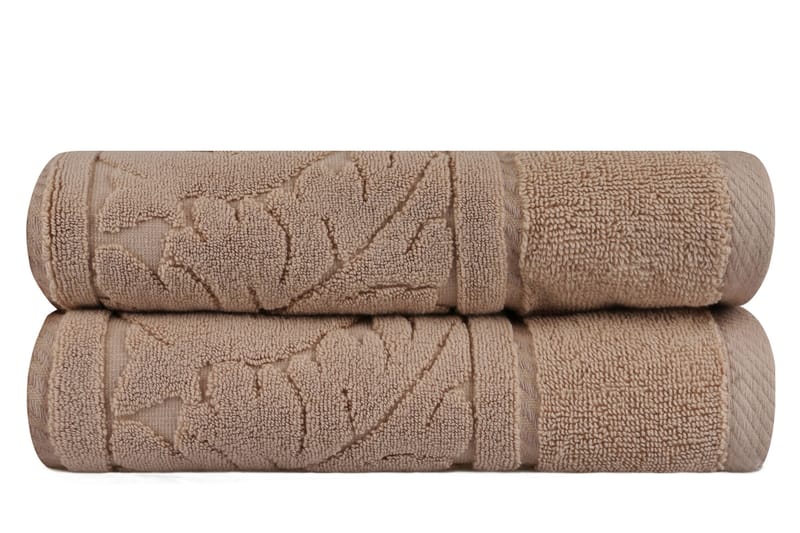 Hobby Håndklæde 50x90 cm 2-pak - Beige - Håndklæder