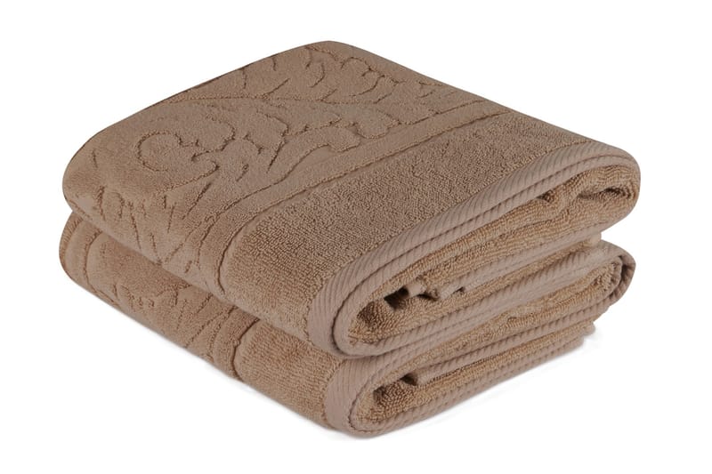 Hobby Håndklæde 50x90 cm 2-pak - Beige - Håndklæder