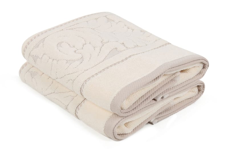 Hobby Håndklæde 50x90 cm 2-pak - Creme - Håndklæder