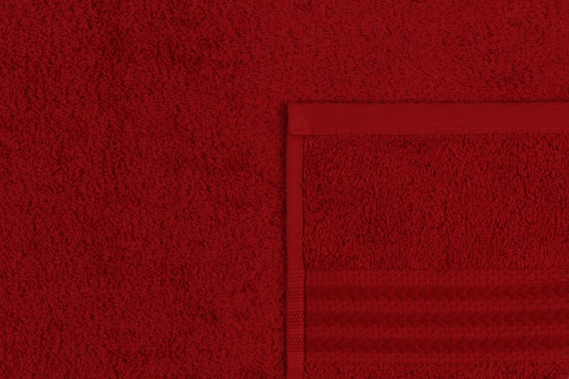 Hobby Håndklæde 50x90 cm - Rød - Håndklæder