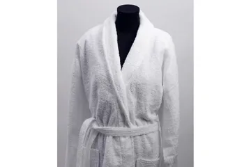Badekåbe 360 g, Unisex Hvid - Tekstiler - Badetekstiler - Morgenkåber & badekåber