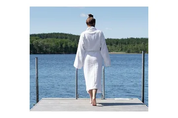 Badekåbe 360 g, Unisex Hvid - Tekstiler - Badetekstiler - Morgenkåber & badekåber