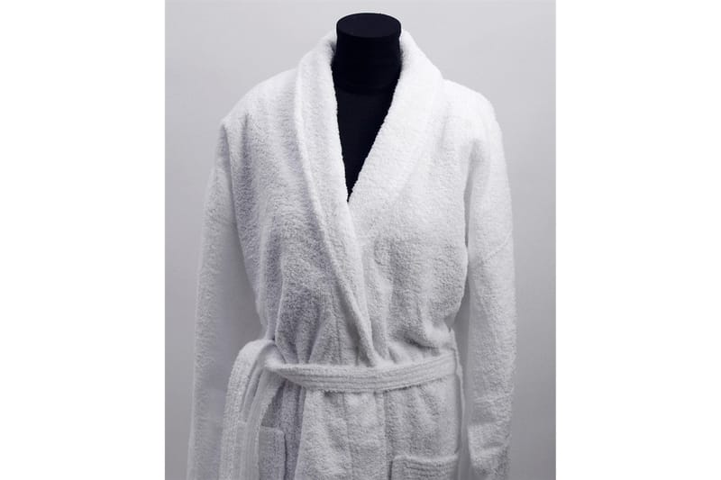 Badekåbe hvid 360g, unisex - Tekstiler - Badetekstiler - Morgenkåber & badekåber