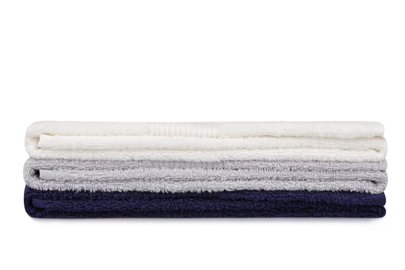 Tarilonte Håndklæde 3-pak - Hvid/Grå/Blå - Håndklæder