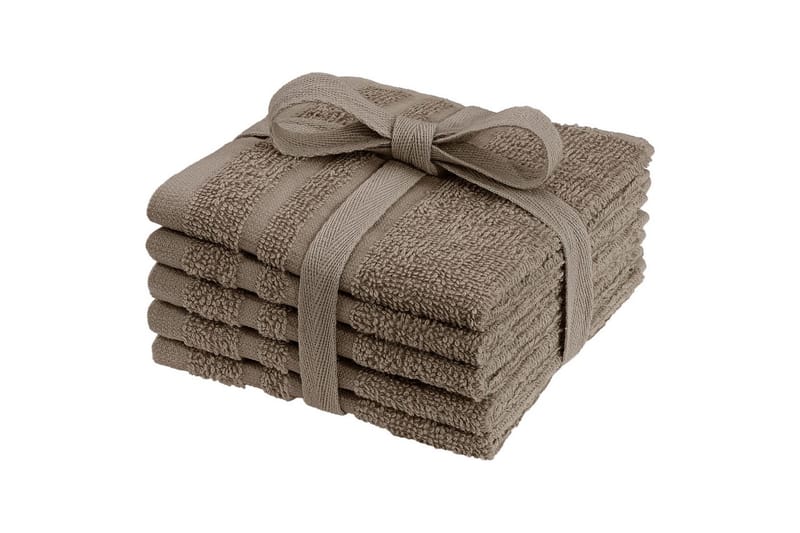 Vaskeklude Basis 25 x 25 cm, Brun