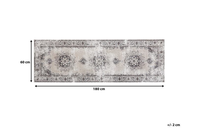 Flemington tæppe 60x180 cm - Beige - Tæpper